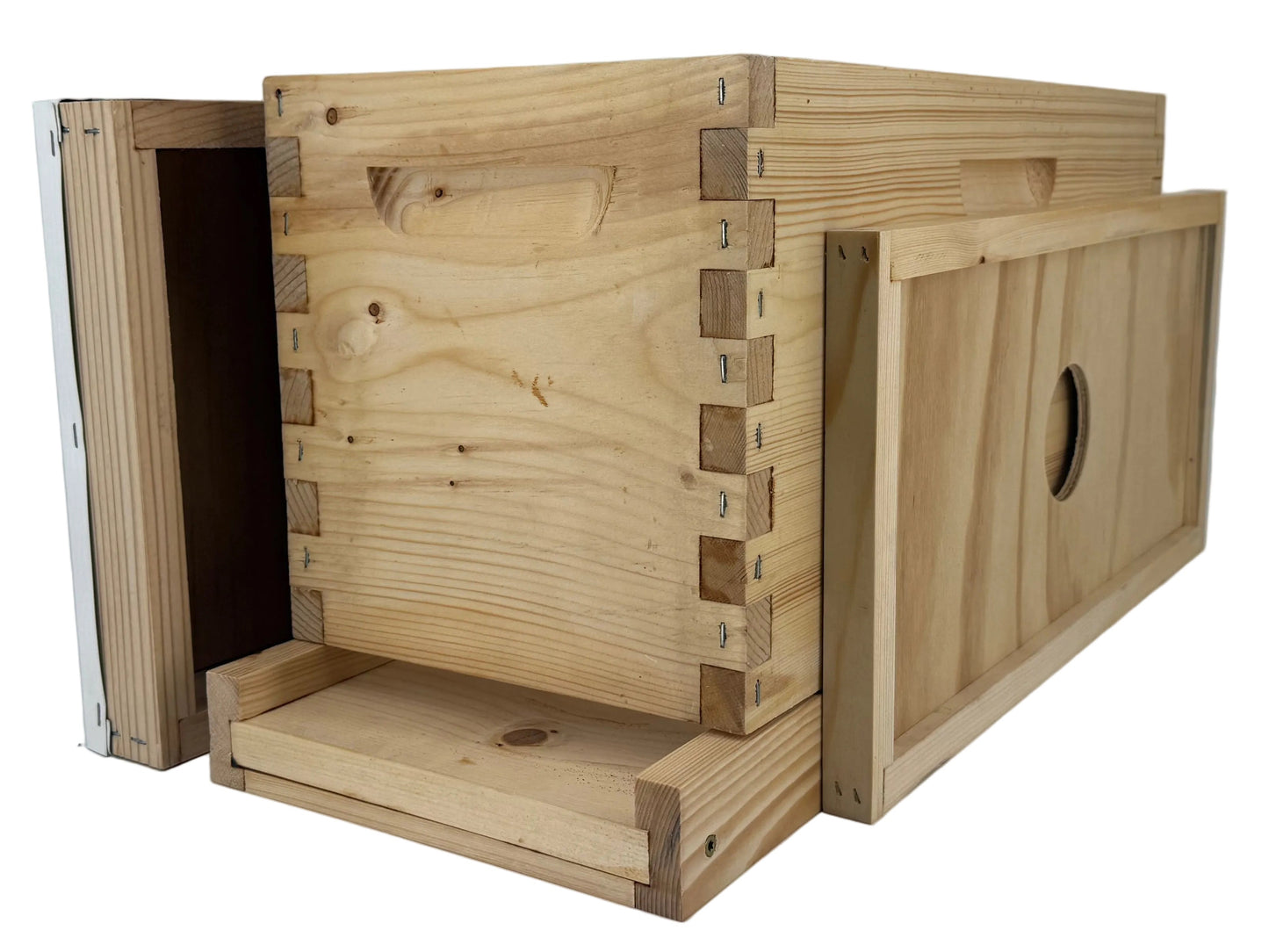 BIG BEE BUZZ PRE ORDER Wax Dipped Assembled 5 Frame Nuc Hive