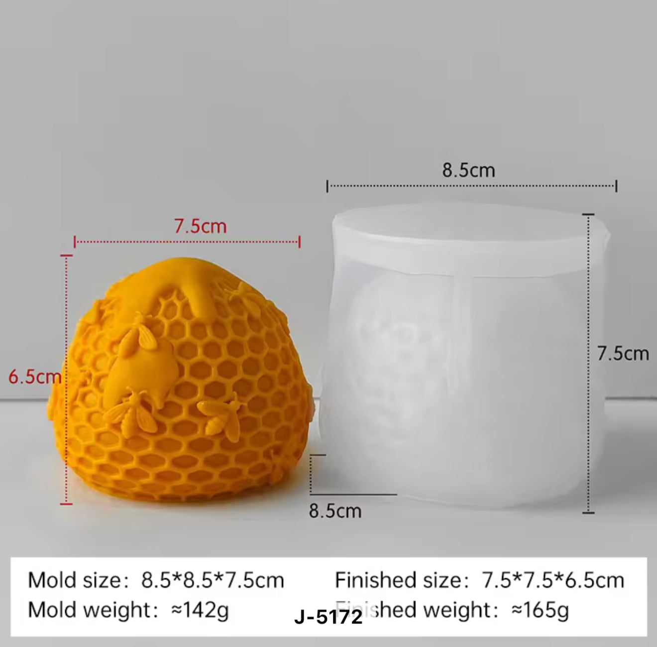 Round Honeycomb Candle Mold