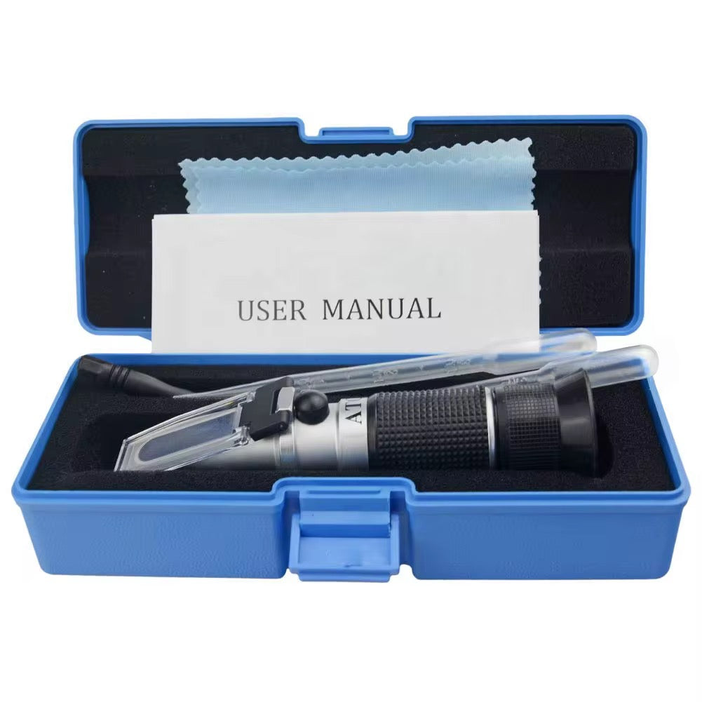 Honey refractometer in storage case