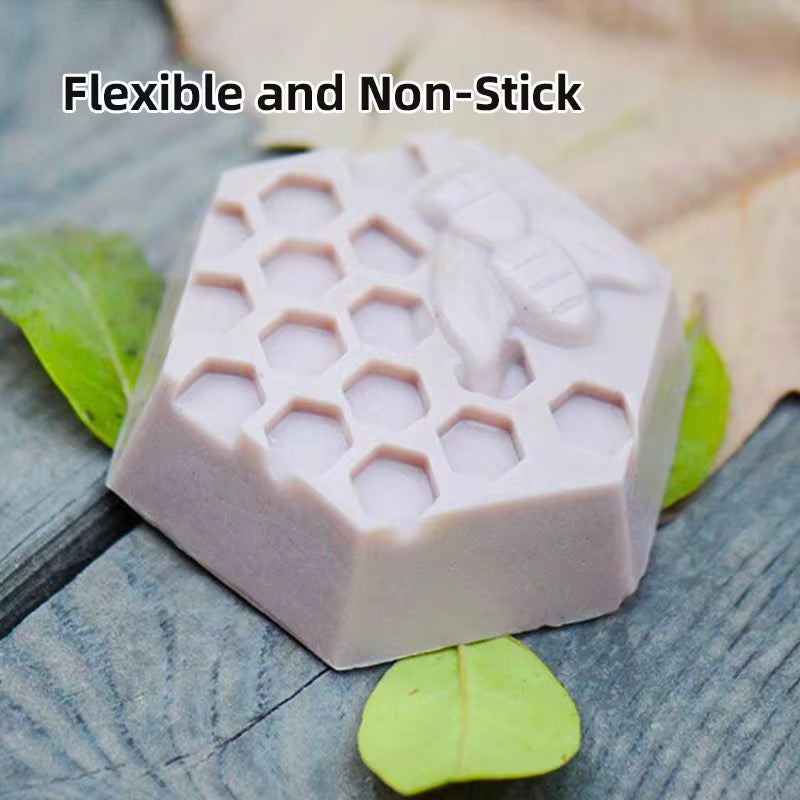 Honeycomb & Bee Soap/Wax Mold