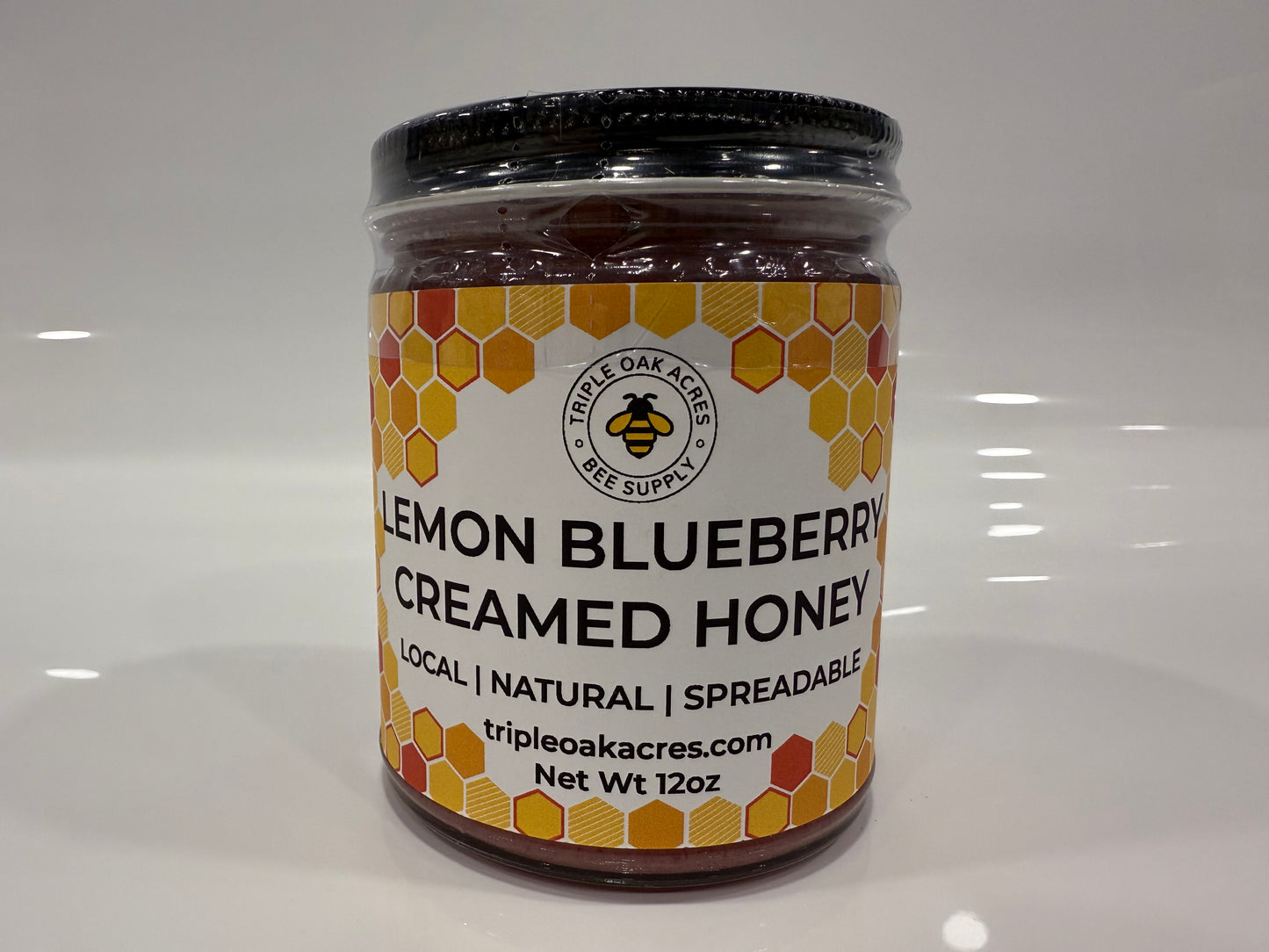 Lemon Blueberry Creamed Honey