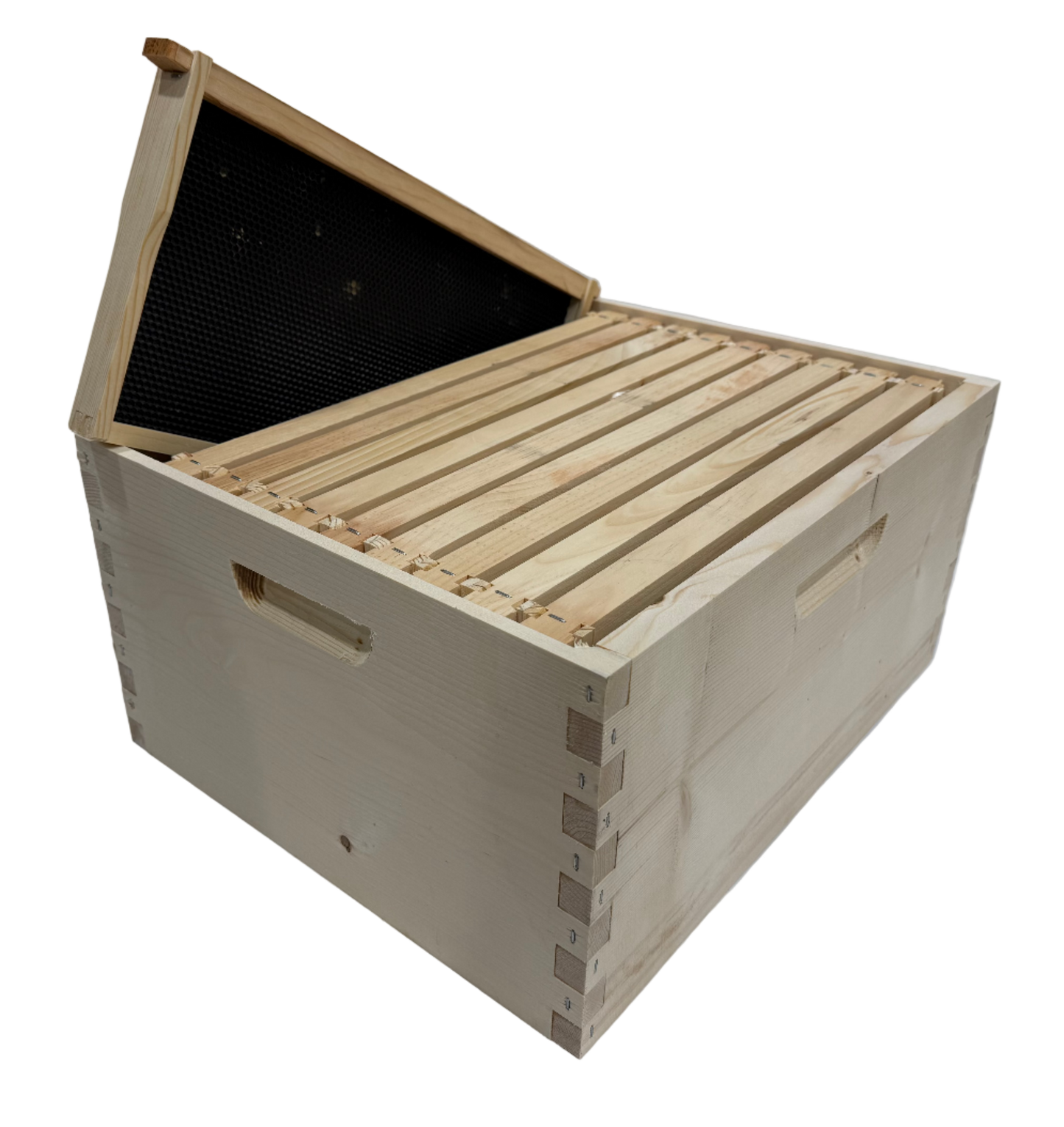 Assembled Deep Brood Box Kit with Frames and Foundation