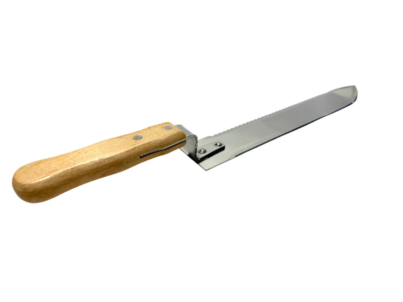 dual edge uncapping knife