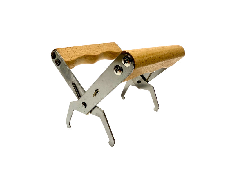 Stainless steel wood grip frame gripper