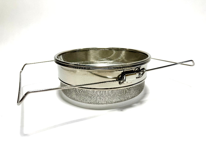 stainless steel double honey strainer