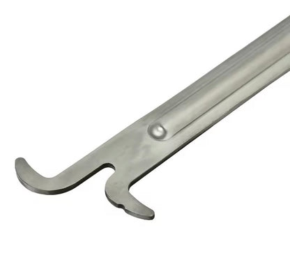 long Italian style stainless steel hive tool