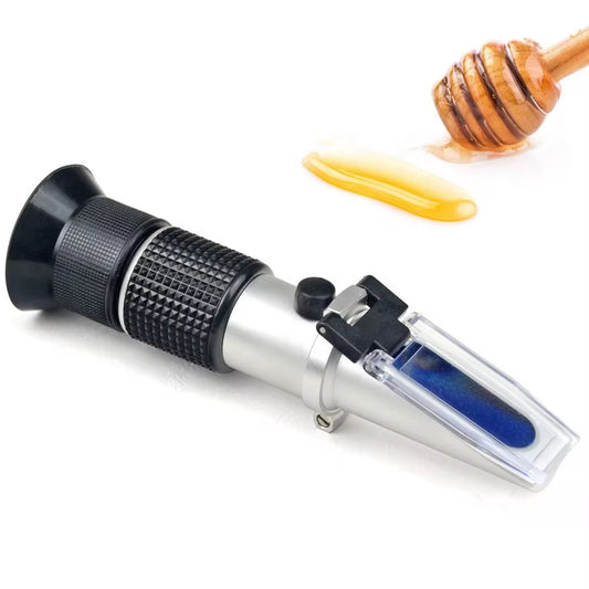 Honey refractometer for checking moisture content