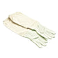 leather beekeeping gloves with canvas sleeves