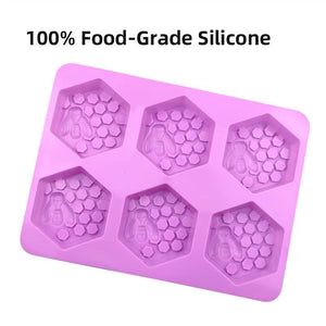 Honeycomb & Bee Soap/Wax Mold
