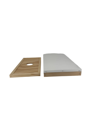 Wax Dipped Telescoping Lid with Inner Cover, 5 Frame