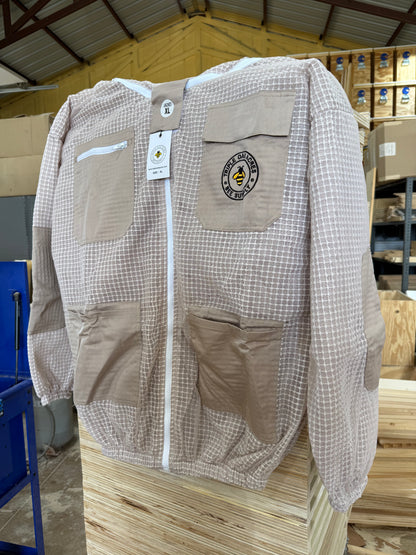 Professional 3-Layer Ventilated Mesh Beekeeping Jacket
