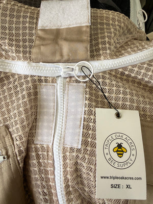 Professional 3-Layer Ventilated Mesh Beekeeping Jacket