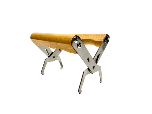 Stainless steel wood grip frame gripper