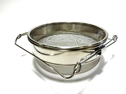 stainless steel double honey strainer