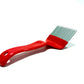 red plastic uncapping fork